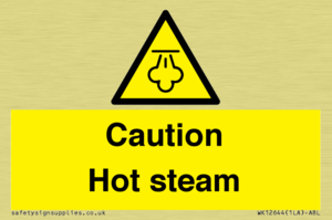Caution Hot steam